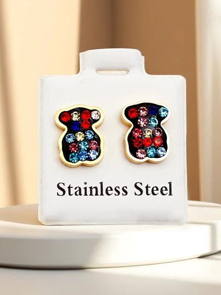 Royalfashion Damen-Ohrringe in Bärenform