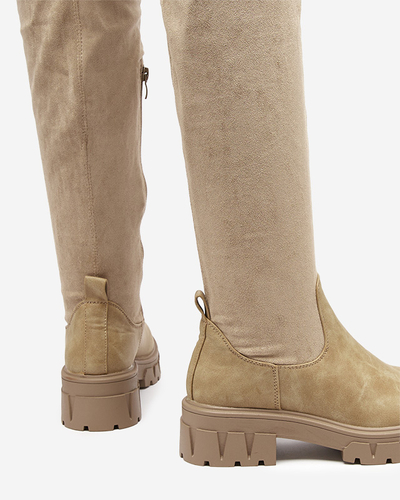 Damenstiefel in khaki Farbe Liki - Footwear