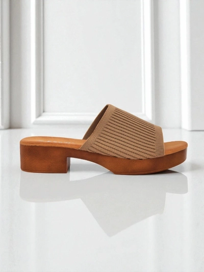 Royalfashion Damen-Pantoletten Ribbed Grace