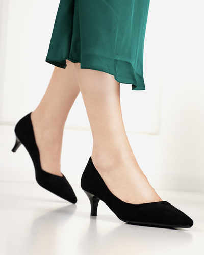 Schwarze Damenpumps mit niedrigem Absatz Ikerina - Footwear