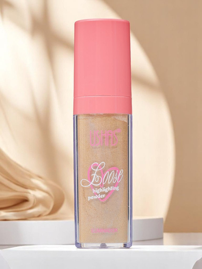 USHAS Loser Gesichtshighlighter mit Schwamm Golden Petal