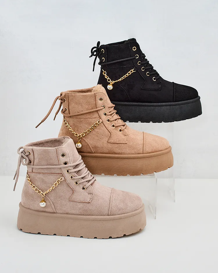 Royalfashion Damen Schnürstiefel Woruces