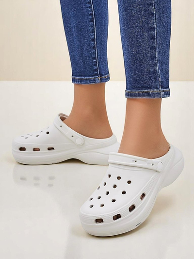 Royalfashion Damen Gummisandalen mit Ausschnitten Dellosa