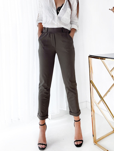 Royalfashion Khaki Damen Teggings Hose