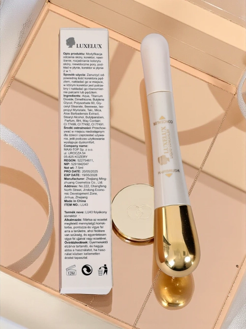 Aurelia Luxelux Concealer – водостійкий коректор з пензликом для макіяжу