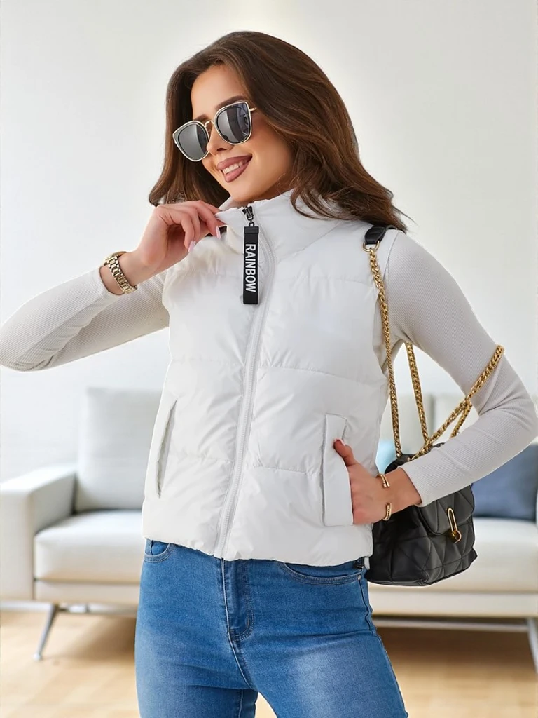 Royalfashion Damen Kurzarm-Ärmelloses Jacket