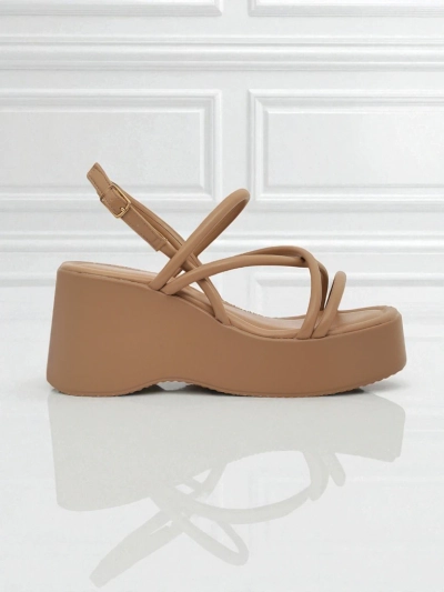 Royalfashion Damen Keilsandalen Skyline Straps