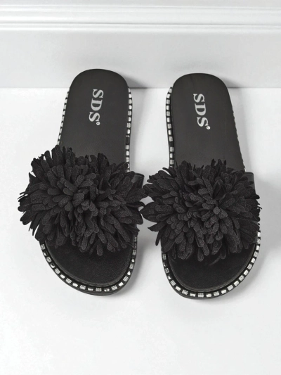 Royalfashion Damen Pantoletten Flora Blide mit flacher Sohle