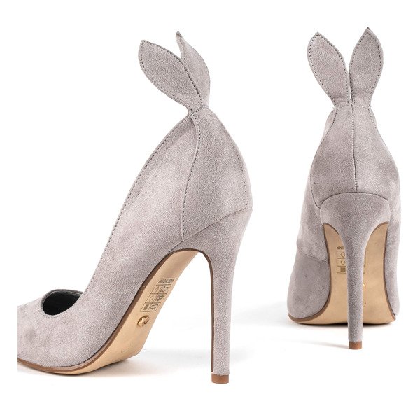 Graue Pumps auf einem hohen Absatz mit Felisiti-Absätzen- Footwear 1