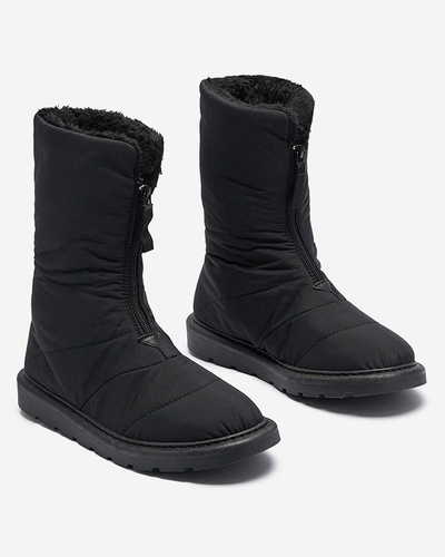 Schwarze Damenstiefel a'la Schneestiefel Tirigga- Footwear