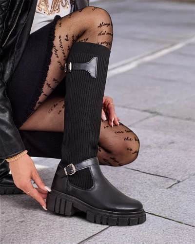 Royalfashion Damen Schlupfstiefel Bizirre