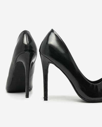 Royalfashion Schwarze Stiletto-Pumps Retogasa