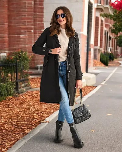 Royalfashion Langer Damenmantel