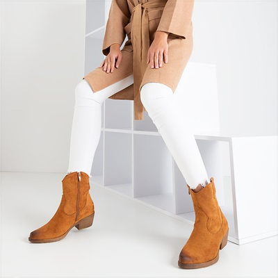 Braune Cowboystiefel Sahara - Schuhe