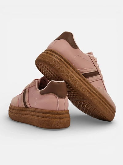 Sneakers Damen Flora Rosa Ökologisch Sportlich für den Sommer