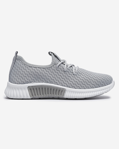 Сірі жіночі тканинні спортивні кросівки Vobbu- Footwear