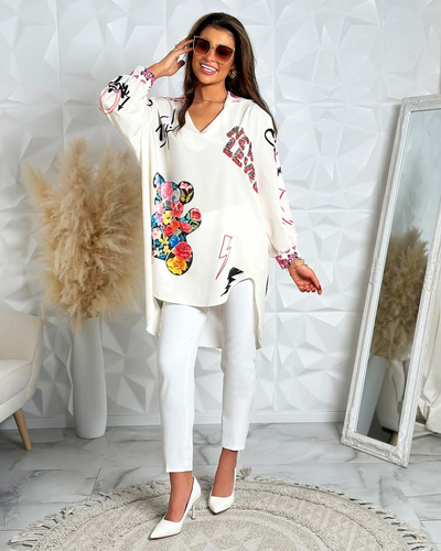 Royalfashion Gemustertes Damen Tunika a'la Kleid