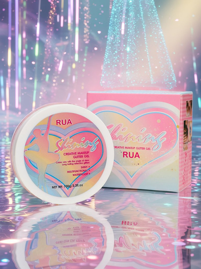 Glitzer-Gel zur Gesichtdekoration in Pink