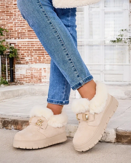 Royalfashion Жіночі короткі черевики а-ля снігоступи Dobis