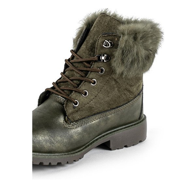 Grüne Wanderschuhe mit Sotschi-Isolierung - Schuhe