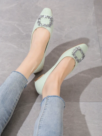 Royalfashion Damen Ballerinas mit Glitzer Ofenale