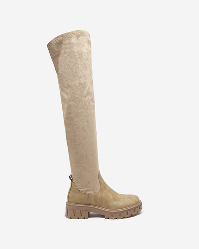 Damenstiefel in khaki Farbe Liki - Footwear