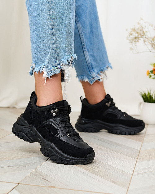 Royalfashion Чорні жіночі кросівки Aherot