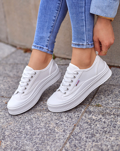 Weiße Turnschuhe für Damen Scola-Shoes