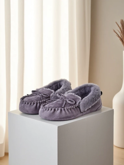 Royalfashion Damenmokassins mit Fell Ahtikes