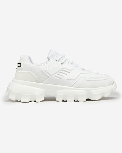 Royalfashion Weiße Sport-Sneakers aus Stoff für Herren Lamkim
