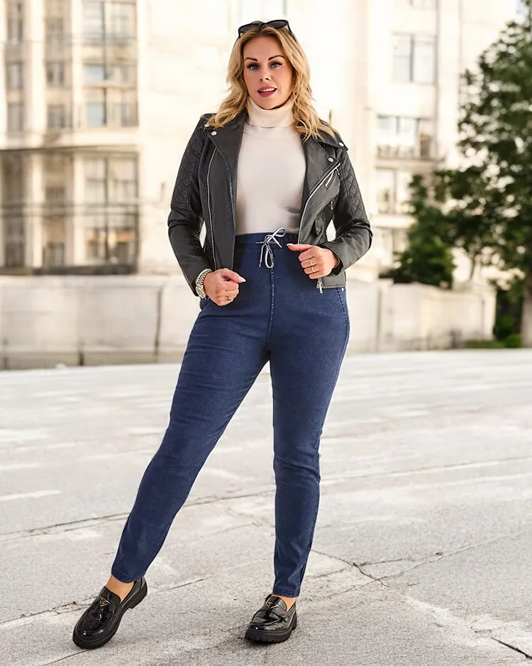Royalfashion Damen Treggings Hose in Übergröße