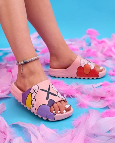 Elmino rosa Damenhausschuhe - Schuhe