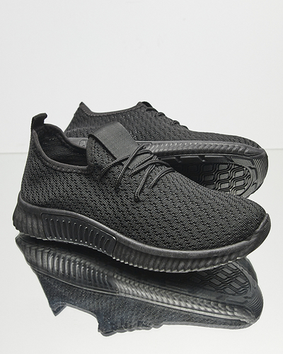 Чорні жіночі тканинні спортивні кросівки Vobbu- Footwear