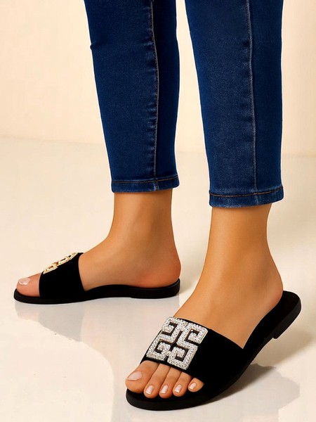 Royalfashion Damen-Hausschuhe mit flacher Sohle Zamila