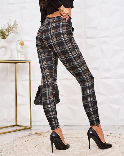 Royalfashion Warmed checkered women's teggings