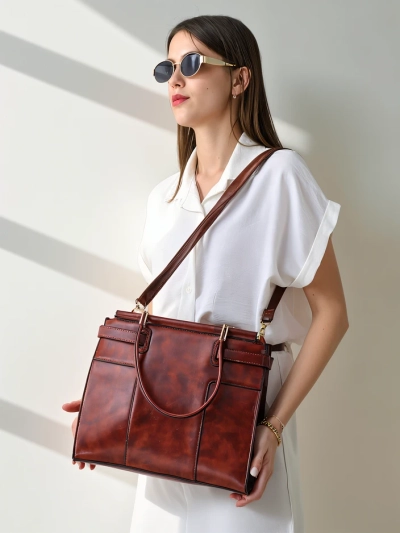 Royalfashion Elegante Damen große Handtasche