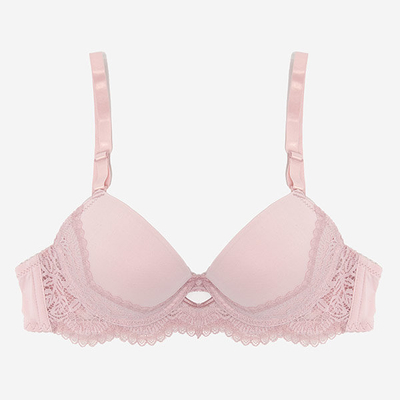 Rosa Damen-BH mit Spitze - Unterwäsche