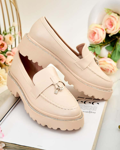 Royalfashion Damen Mokassins mit Zirkonen Ali