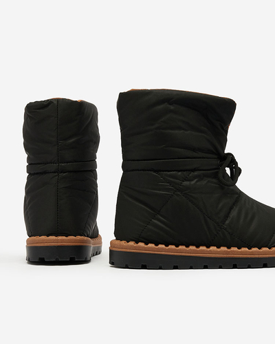 Royalfashion Damen Schlupf-Schneestiefel in schwarz Nevonsis