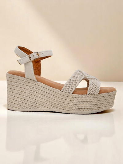 Royalfashion Damen Keilsandaletten geflochten Sunny Day