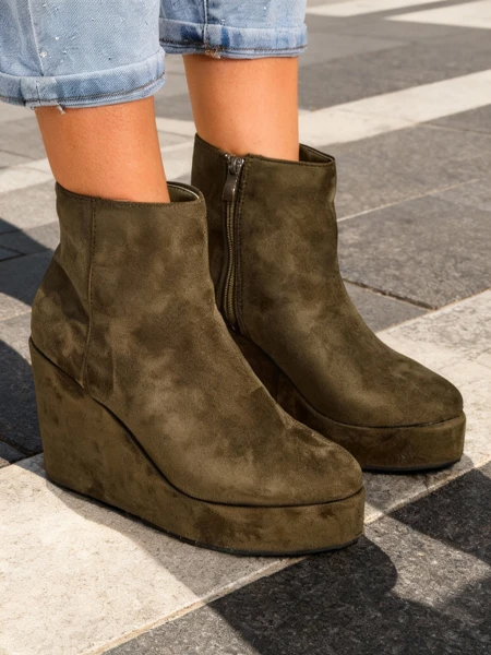 Royalfashion Damen Keil-Stiefeletten Sieffa