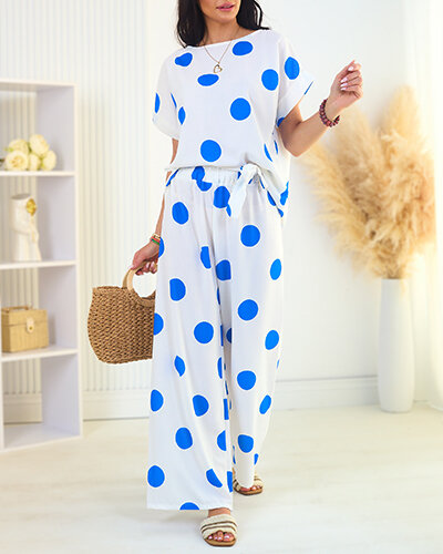 Royalfashion Kobaltweißes Damenset