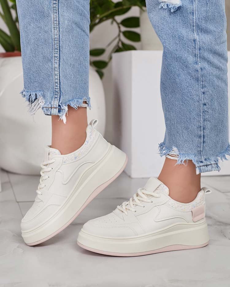 Royalfashion Sports Damen Plateau Turnschuhe Lincidi