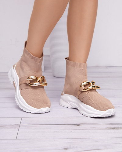 High Deveris Damen-Sneaker in Hellbraun - Schuhe