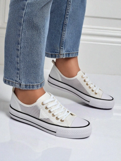 Royalfashion Damen perforierte Sneaker Rebbse