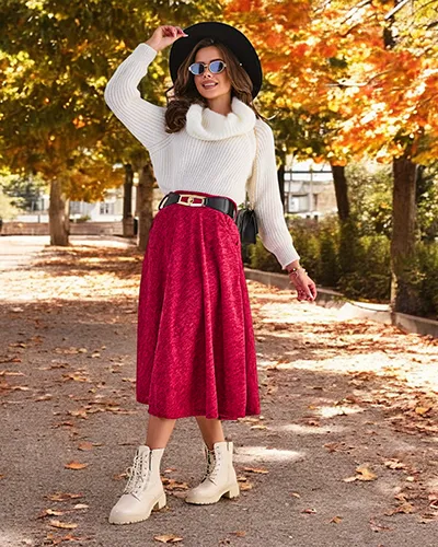 Royalfashion Damen-Midirock