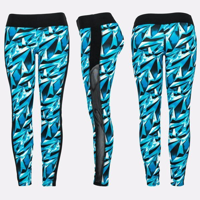 Сині гетри з геометричним малюнком - Штани 1