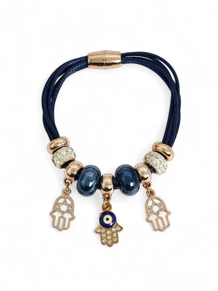 Damenarmband mit Perlen und Glitzer