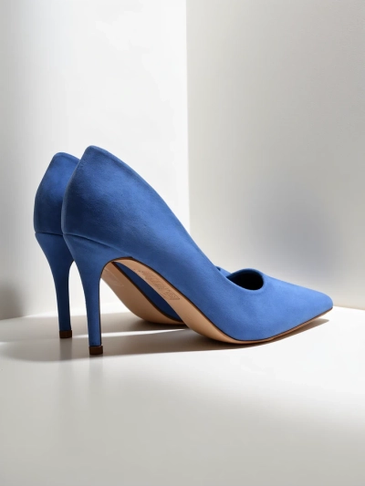 Royalfashion Damen-Eco-Suede-Pumps Scazze