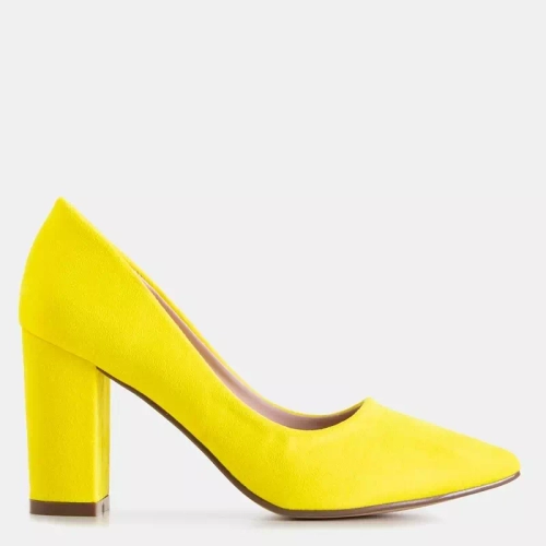 OUTLET Неонові жовті жіночі туфлі на високих підборах Madelina - Взуття